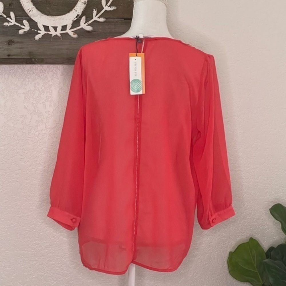 Stitch fix collective‎ concepts Adela embroidered blouse size L NWT - Picture 2 of 6